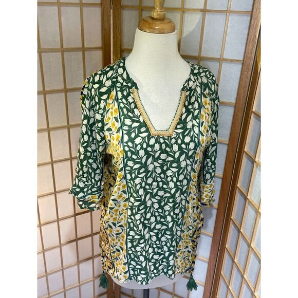 NWOT Democracy Sm Floral Boho Blouse - Picture 16 of 16